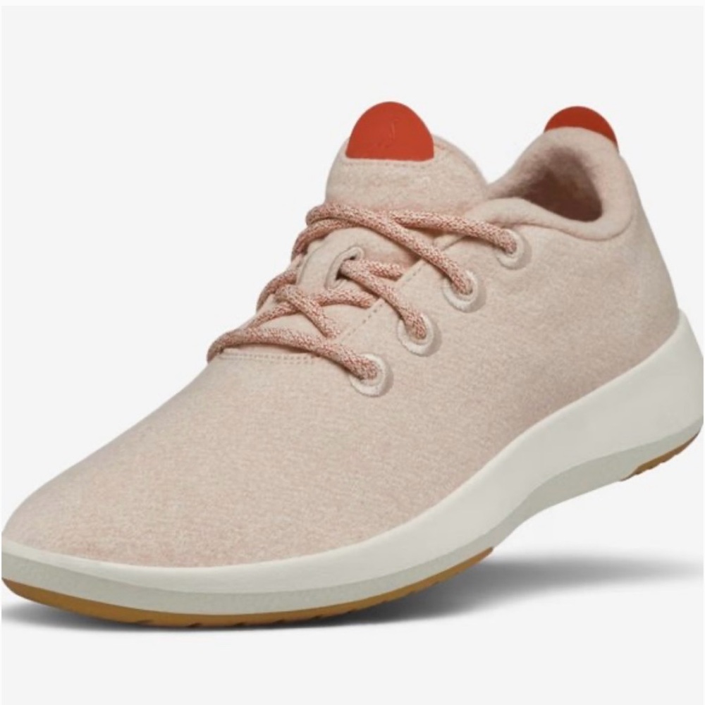 NWOT Women’s Allbirds Merino Wool Runner Mizzles Sneakers, Light Pink, Size 7